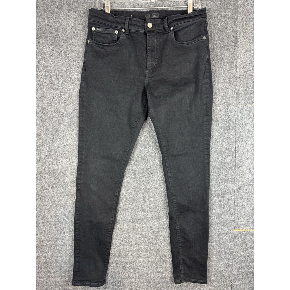 Polo Ralph Lauren Tompkins Mid Rise Women's Size 31R Black Skinny Jeans